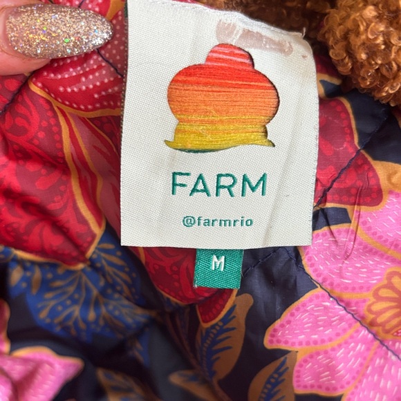 FARM Rio Multicolor Floral Puffer Jacket - Picture 2 of 7